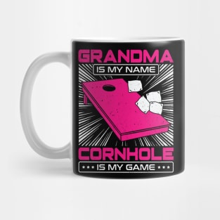 Grandma Is My Name Cornhole Is My Game Mug